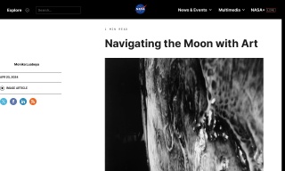 Navigating the Moon with Art