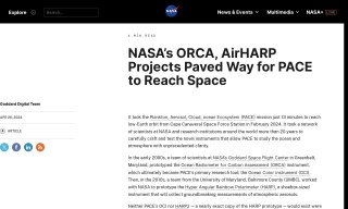 NASA’s ORCA AirHARP Projects Paved Way for PACE to Reach Space