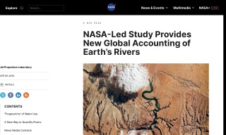 NASA-Led Study Provides New Global Accounting of Earth’s Rivers